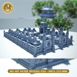 BẢN VẼ KHU LĂNG MỘ - MẪU 08